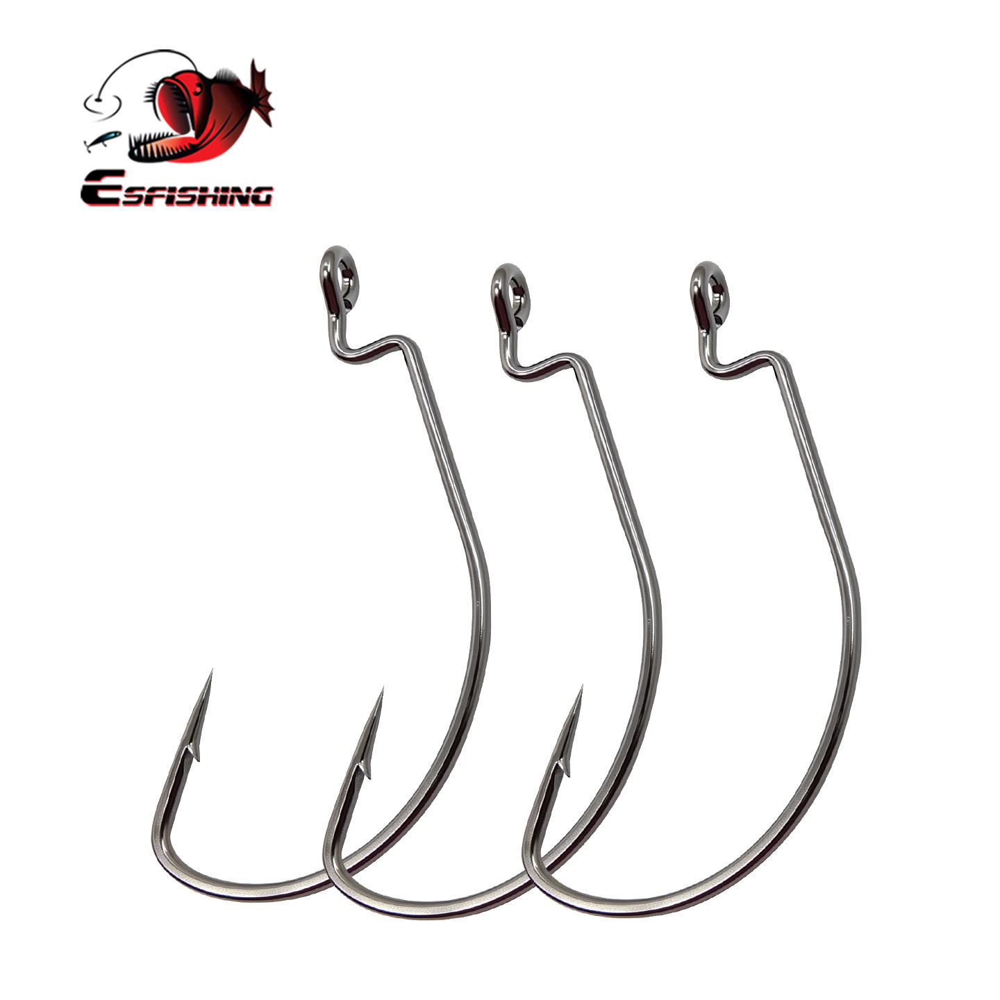 Fishing Hook Size - Kail Pancing ESFISHING Offset Hook Baja