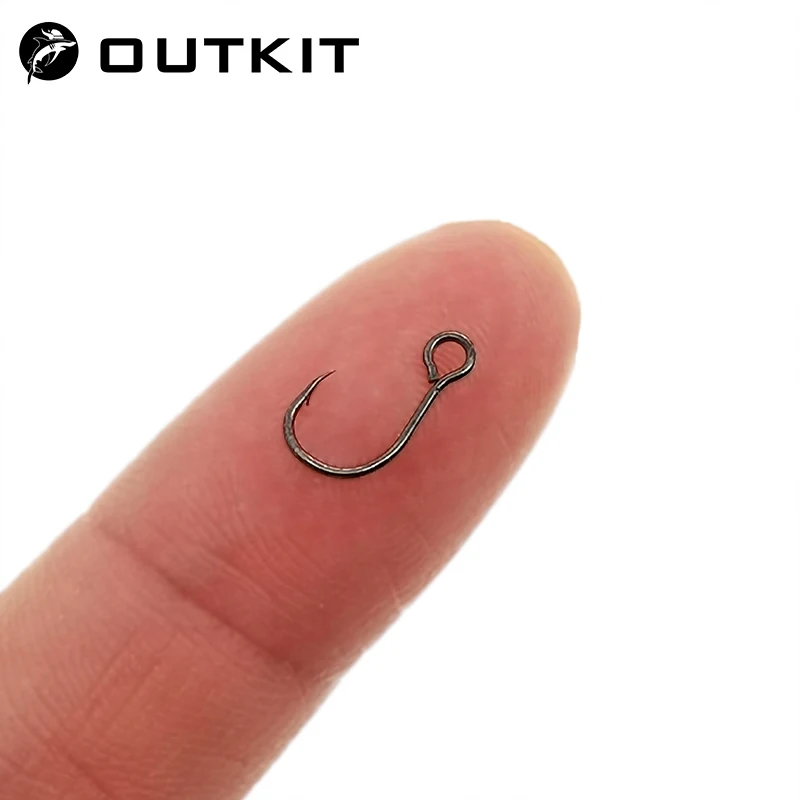 Fishing Hook Barbless - OUTKIT 12Pcs untuk Memancing Umpan Spare