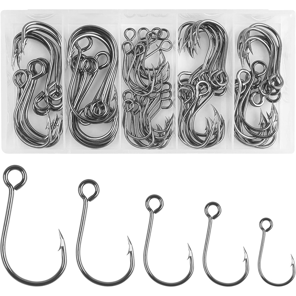Fishing Hook Assortment - Kail Inline umpan pancing tunggal 70Pcs,