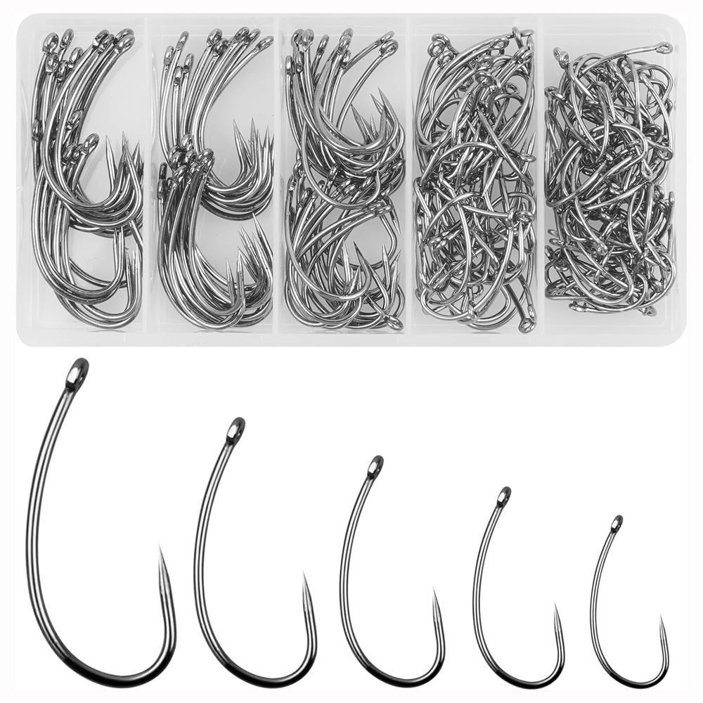 180 buah Kit kait pancing Barb - Fishing Hook Assortment ulasan dan harga