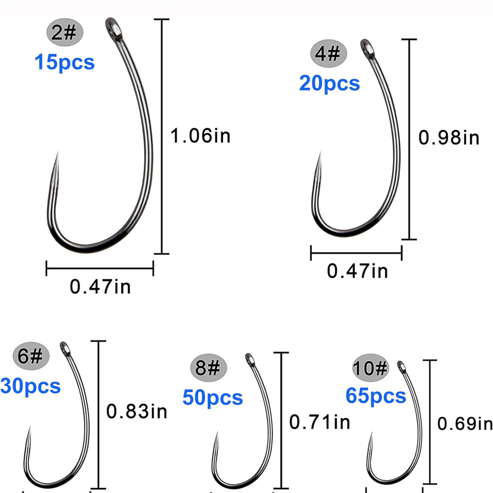 180 buah Kit kait pancing Barb - Fishing Hook Assortment ulasan dan harga