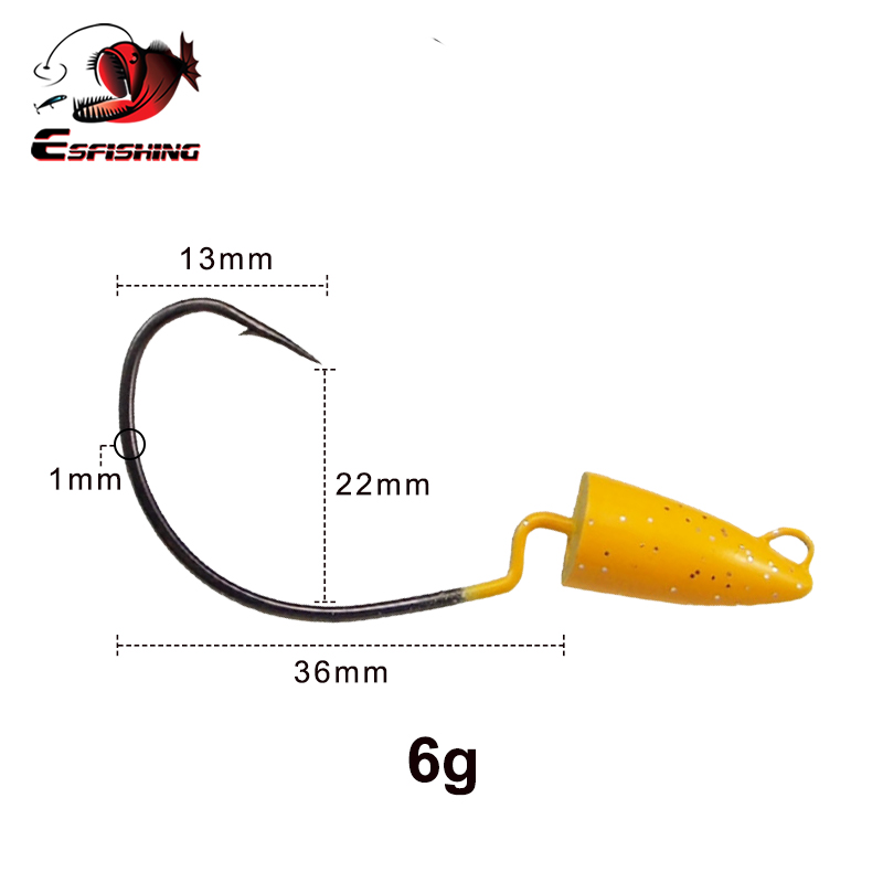 ESFISHING kait Offset umpan ba - Fishing Hook Offset ulasan dan harga