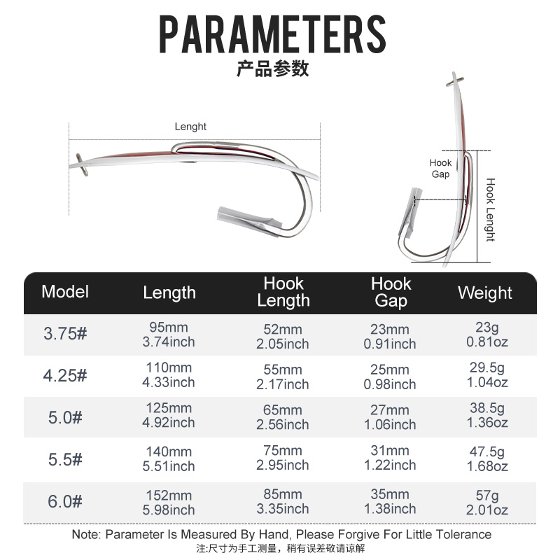 TEASER Single-Hook Large Metal - Fishing Hook Size ulasan dan harga